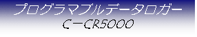 テキスト ボックス: プログラマブルデータロガー
C－CR5000
